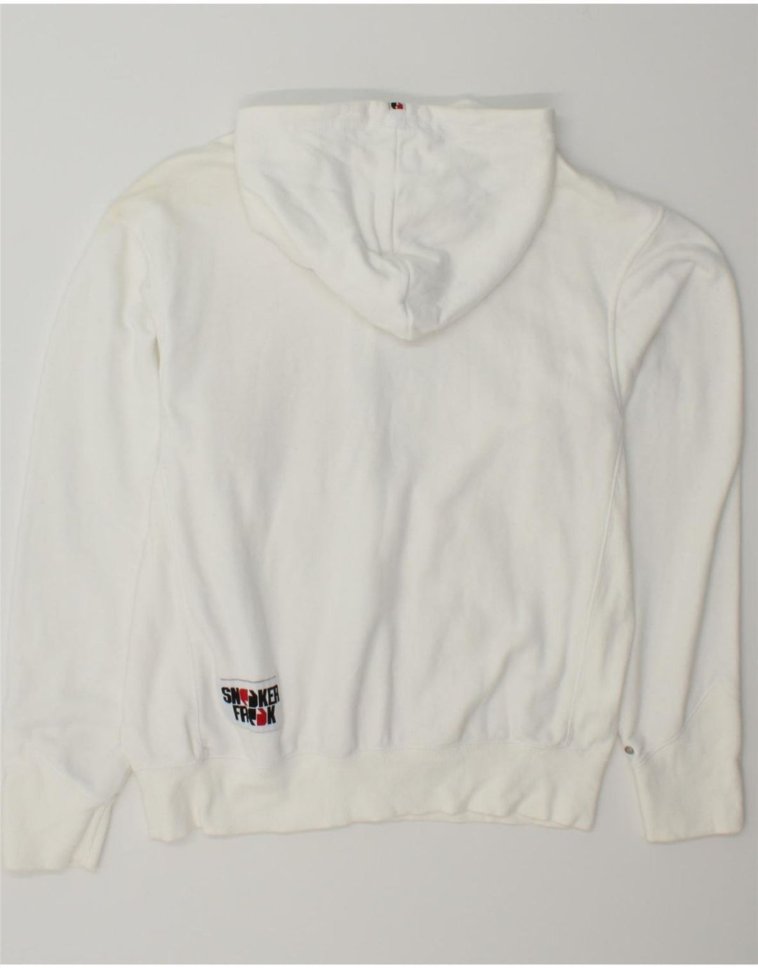 SNEAKER FREAK  Mens Graphic Zip Hoodie Sweater Medium White Cotton Vintage Sneaker Freak and Second-Hand Sneaker Freak from Messina Hembry 