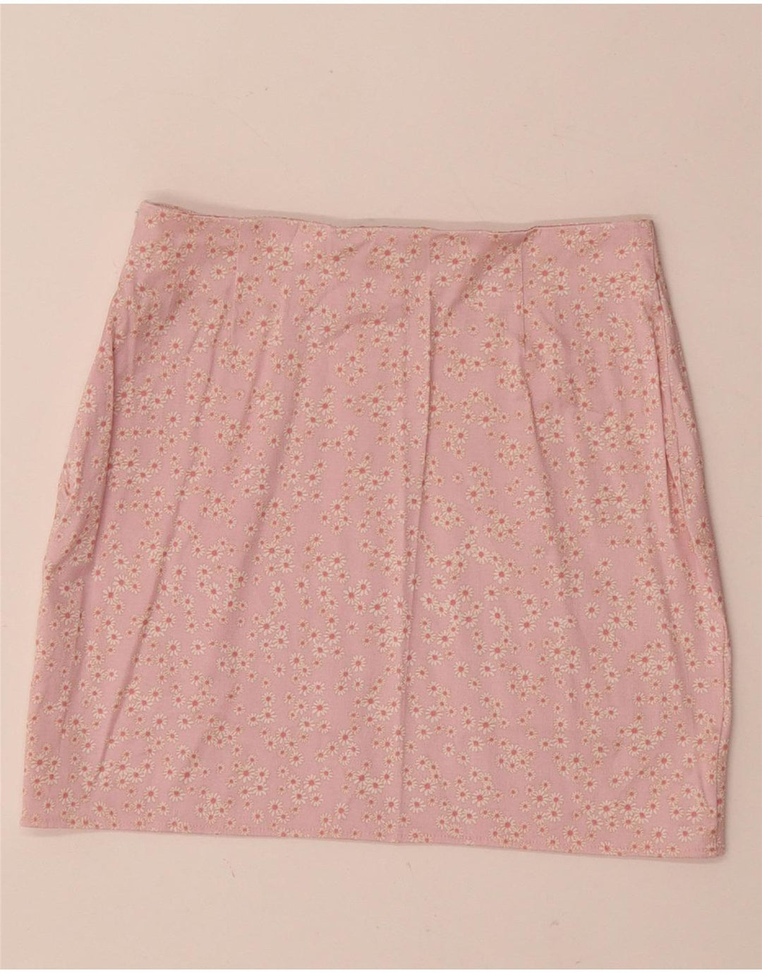 Zara Dame Mini-nederdel Small W26 Pink Blomster Syntetisk