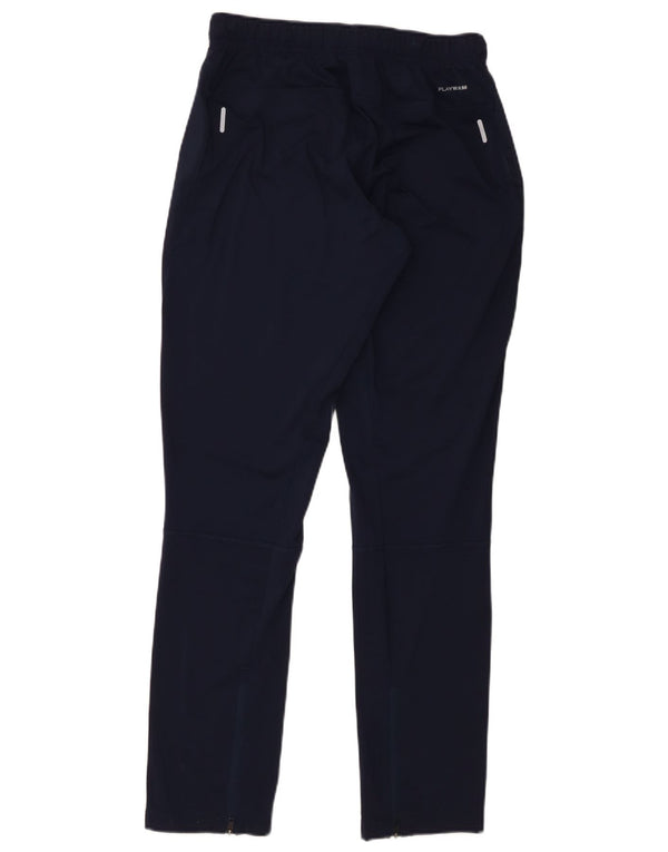 Reebok Mens Tracksuit Trousers Small Navy Blue Polyester