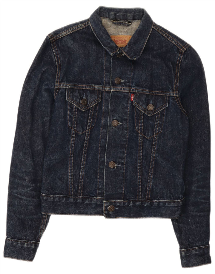 Levi's piger denimjakke 7-8 år XS marineblå bomuld