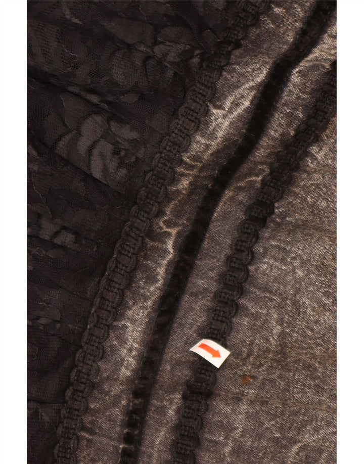 VINTAGE denimnederdel til kvinder W28 Medium Grey