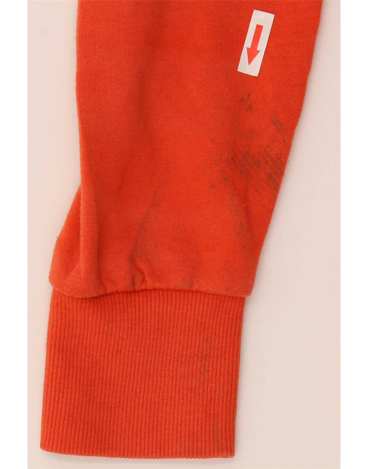 Superdry Hættetrøje med lynlås til mænd, lille orange bomuld