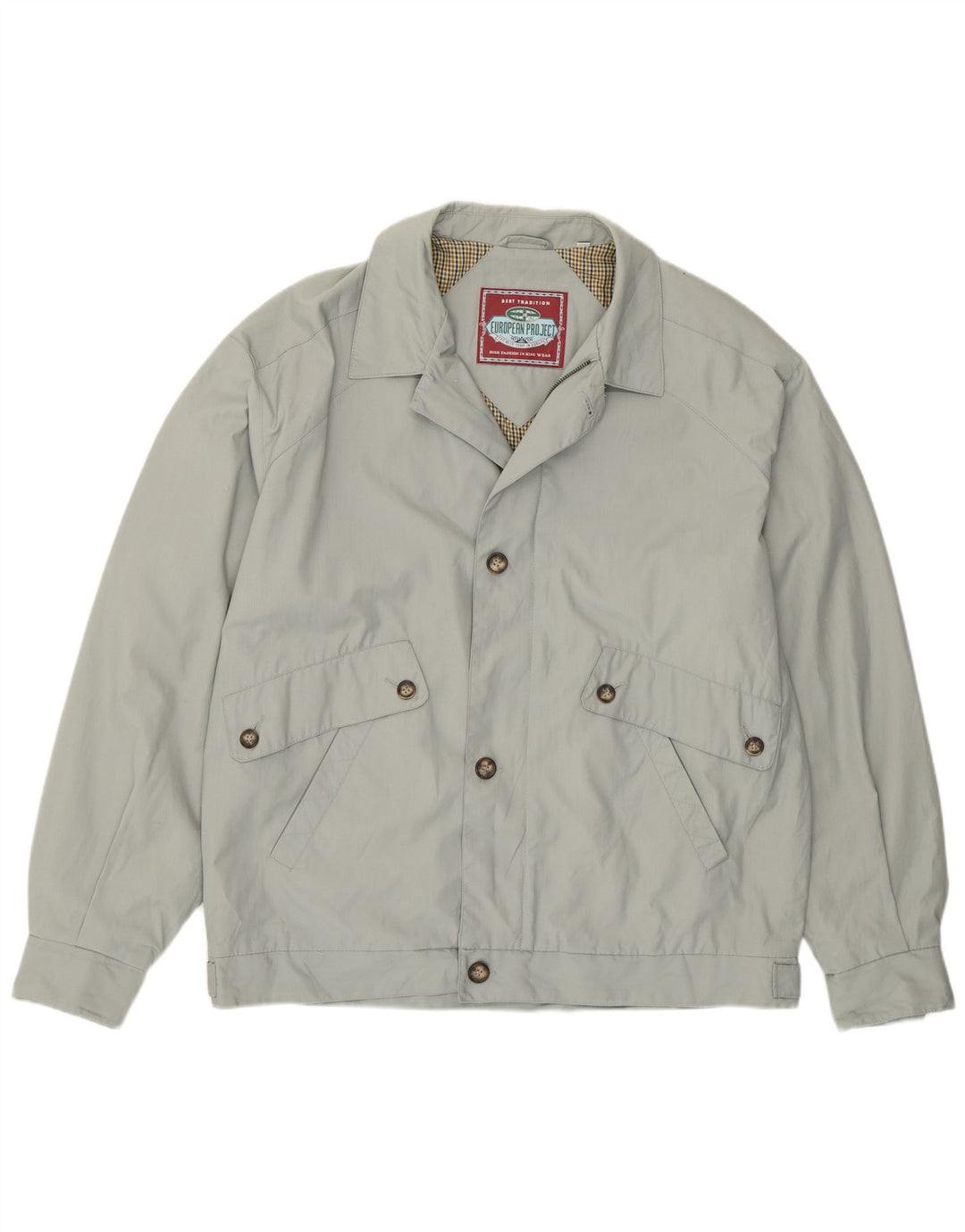 European Project Herre Bomber Jacket UK 40 Large Grå Polyester