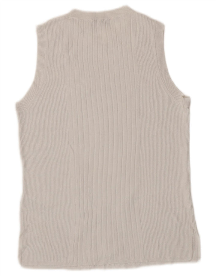 Marks & Spencer Damevest Tank Top UK 14 Large White Viscose