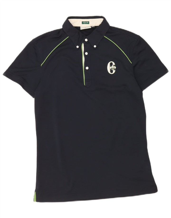 Conte of Florence herre poloskjorte lille marineblå polyester
