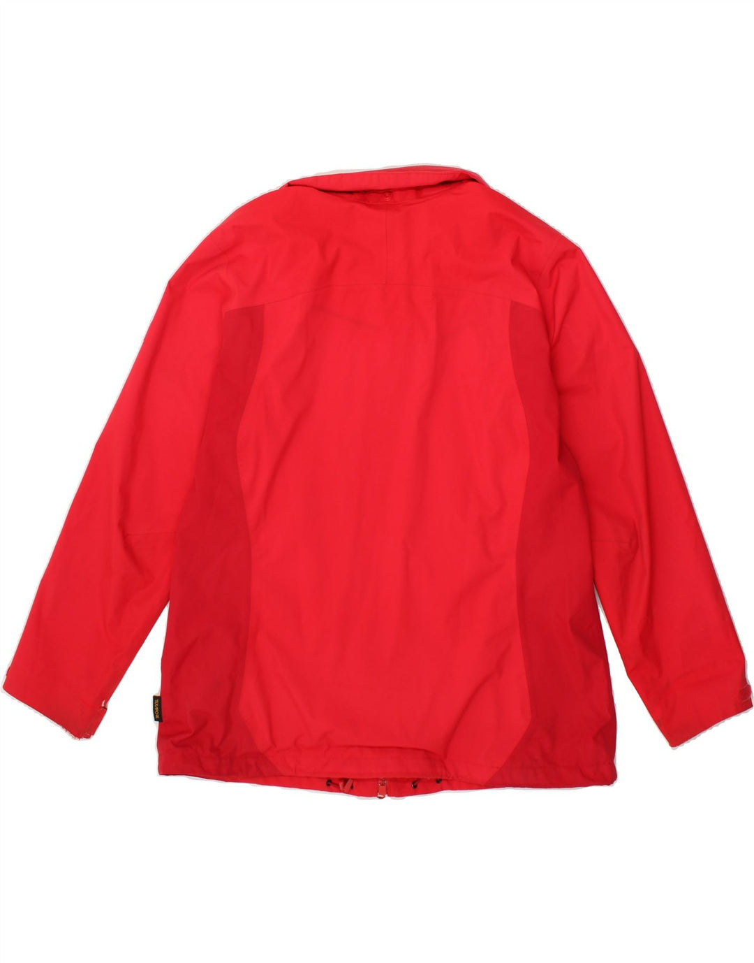 JACK WOLFSKIN Womens Rain Jacket UK 18 XL Red Colourblock Polyester Vintage Jack Wolfskin and Second-Hand Jack Wolfskin from Messina Hembry 