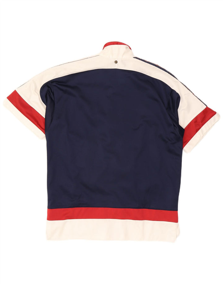Champion Herre kortærmet træningsdragt Topjakke Small Navy Blue Colourblock