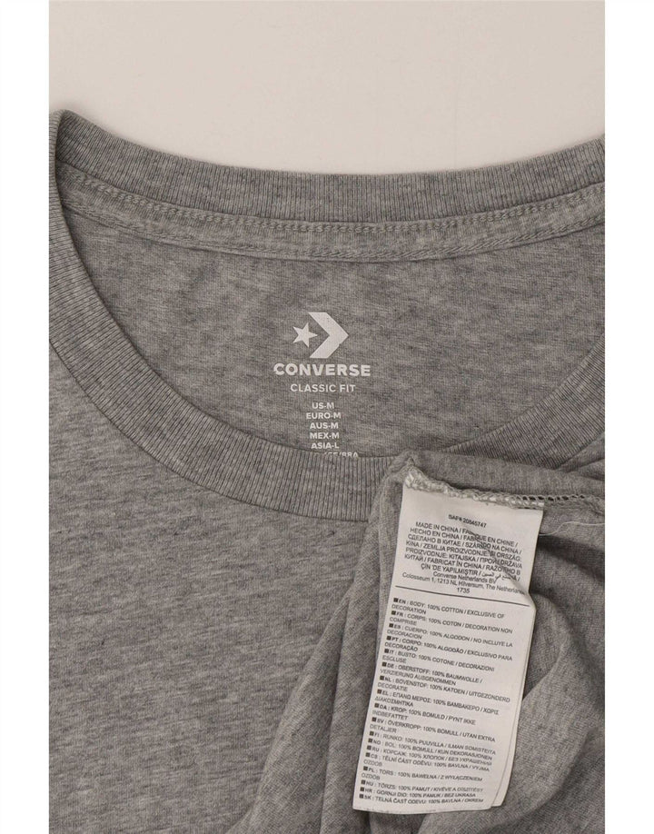 Converse T-shirt top til kvinder DK 12 mellemgrå bomuld