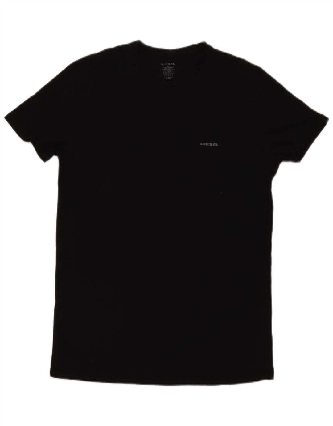 Diesel Herre T-Shirt Top Medium Sort Bomuld