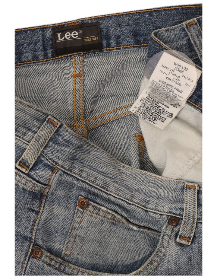 Lee Herre Denver Bootcut Jeans W36 L32 Blå Bomuld