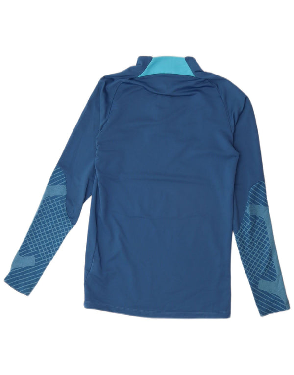 Nike Herre Dri Fit Slim Pullover Træningsdragt Top XS Blå Geometrisk