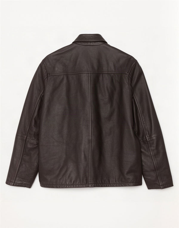 Pierre Cardin Herre Læderjakke UK 40 Large Sort