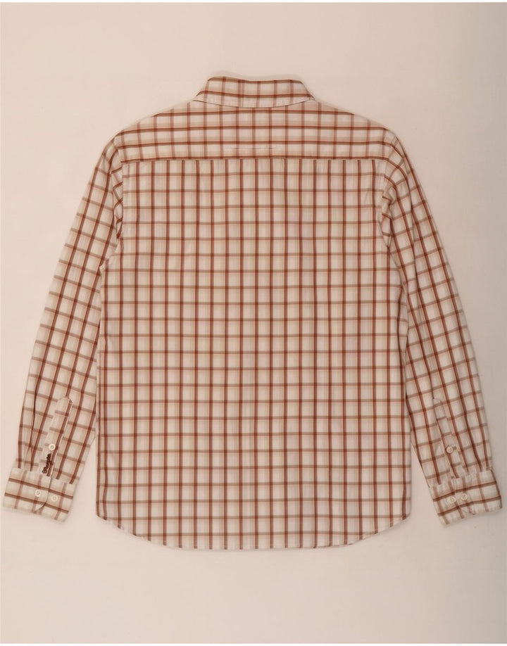 Wrangler Herreskjorte Medium Beige Ternet bomuld