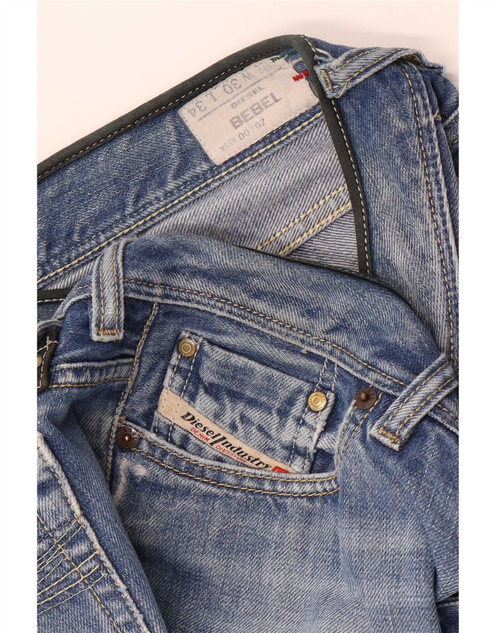 Diesel Dame BEBEL Bootcut Jeans W30 L34 Blå Bomuld