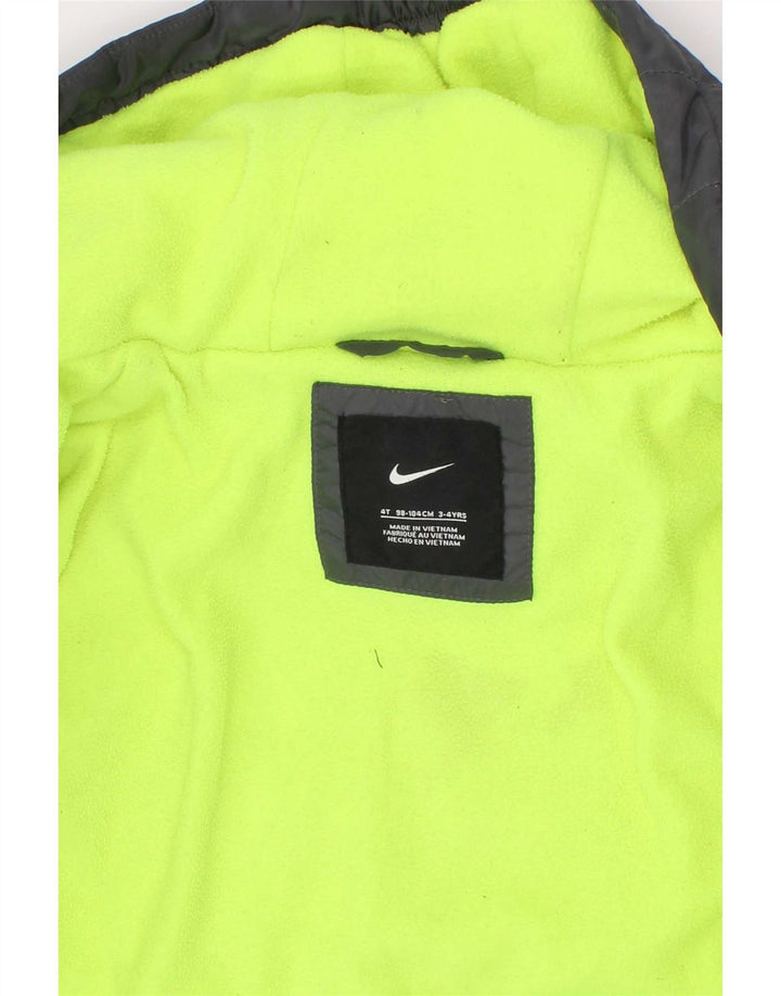 Nike drenge hættepolstret jakke 3-4 år grå polyester