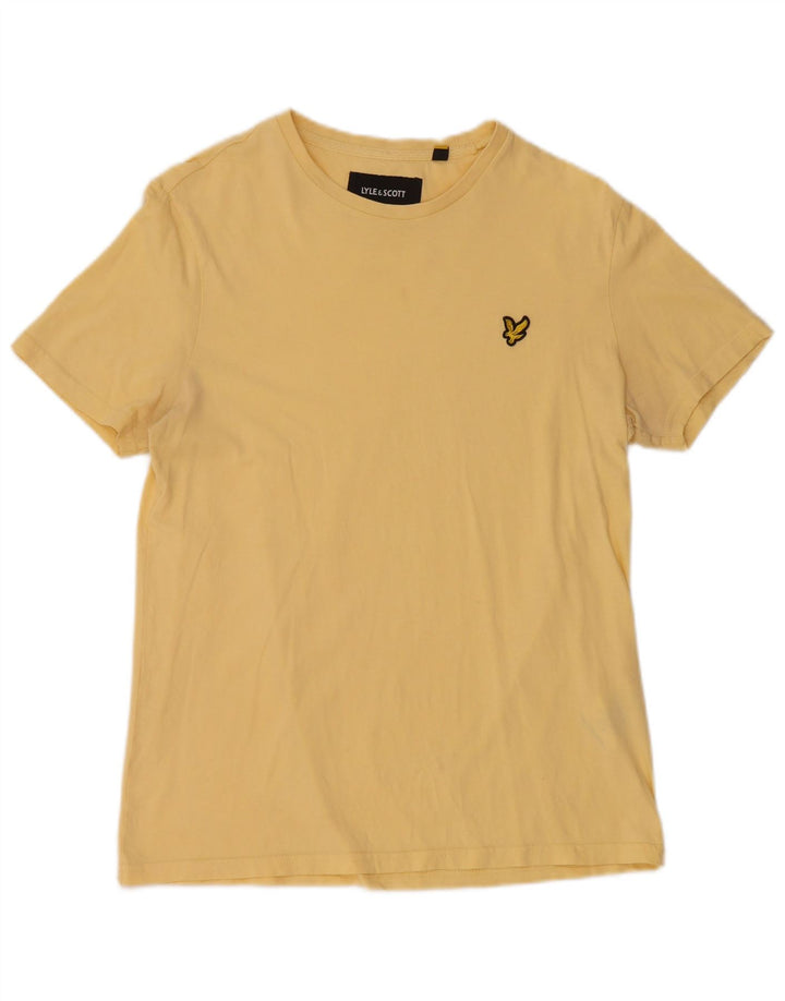LYLE & SCOTT Herre T-Shirt Top Lille Gul Bomuld