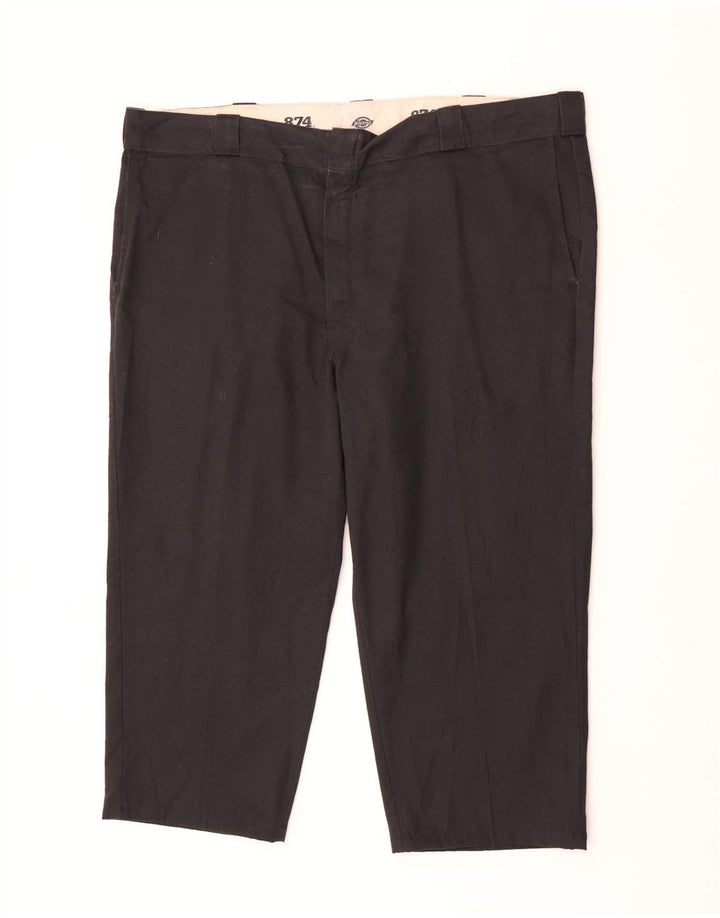 Dickies Herre 874 Original Fit Cropped Trousers W44 L23 Sort Polyester