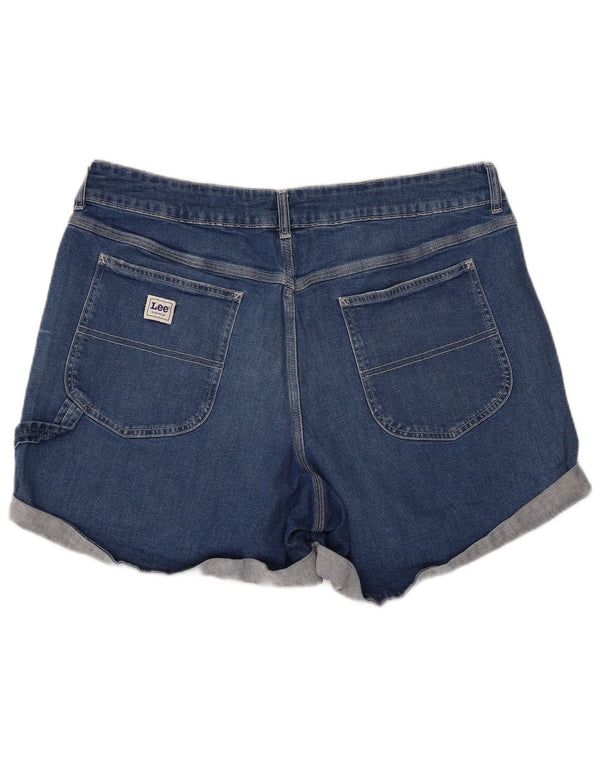 Lee Dame højtaljede denimshorts US 18 2XL W38 Blå Bomuld