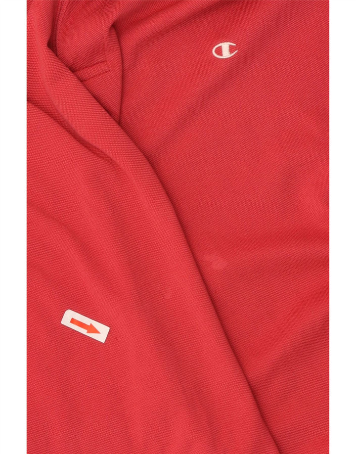 CHAMPION Herre Easy Fit Polo Shirt Large Red