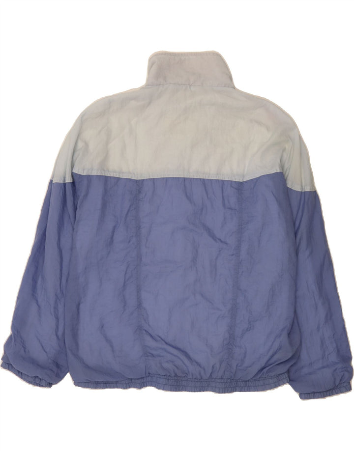 VINTAGE Mens Loose Fit Tracksuit Top Jacket Medium Purple Colourblock Vintage Vintage and Second-Hand Vintage from Messina Hembry 