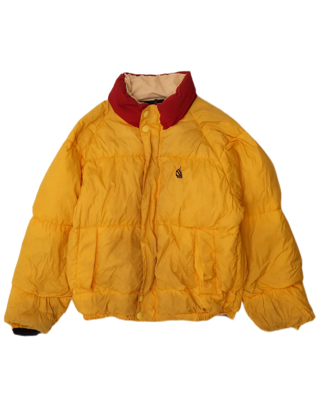 Nautica Herre grafisk vendbar polstret jakke UK 40 Stor blå nylon