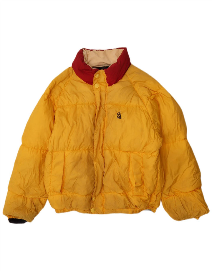 Nautica Herre grafisk vendbar polstret jakke UK 40 Stor blå nylon