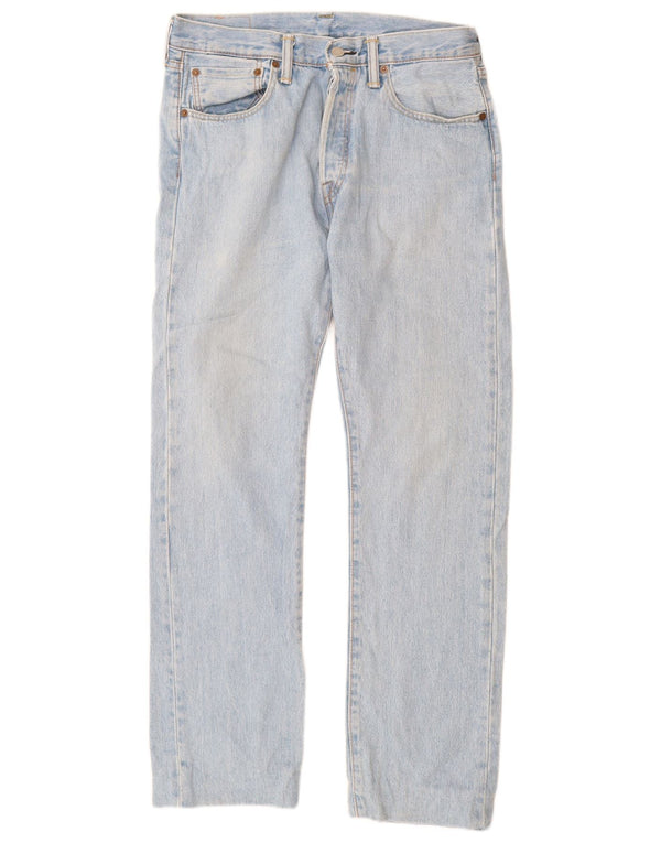 Levi's Herre 501 lige jeans W31 L30 blå bomuld