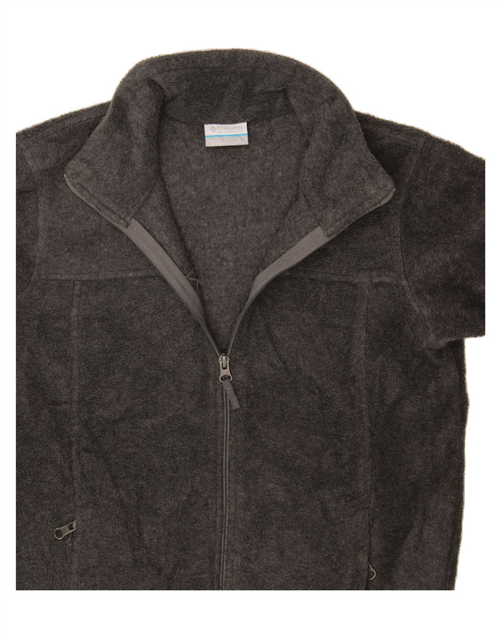 COLUMBIA Boys Fleece Jacket 14-15 Years Large Grey Polyester Vintage Columbia and Second-Hand Columbia from Messina Hembry 