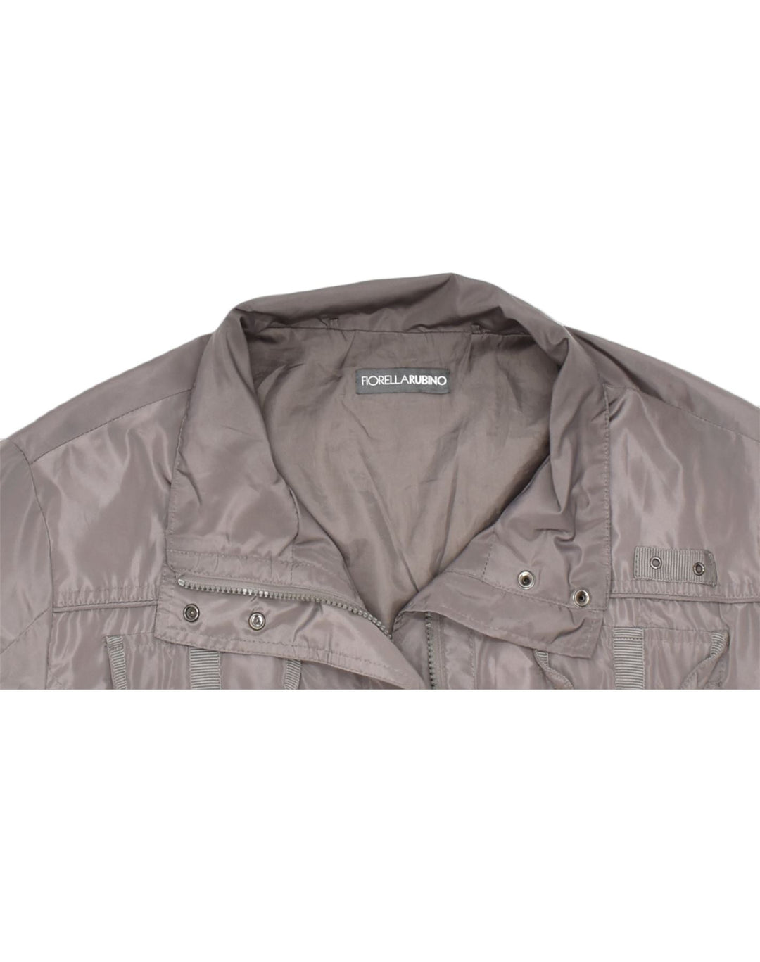 FIORELLA RUBINO Womens Bomber Jacket US 20 3XL Grey | Vintage | Thrift | Second-Hand | Used Clothing | Messina Hembry 