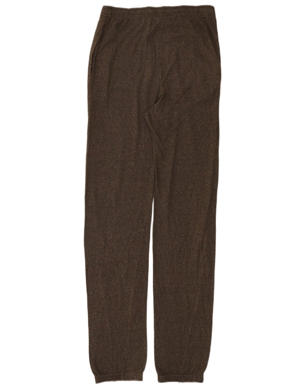 Champion Womens træningsdragt Bukser Joggers UK 14 Large Brown Flecked Bomuld
