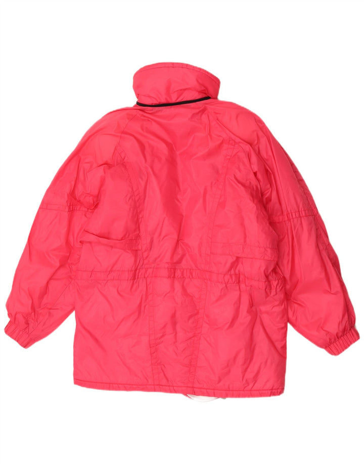 Vintage Dame Windbreaker Jacket UK 10 Small Pink Polyamide