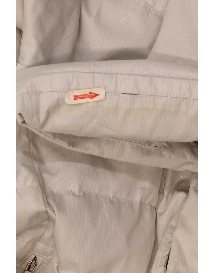 Marella Dame Polstret Frakke UK 12 Medium White Polyester