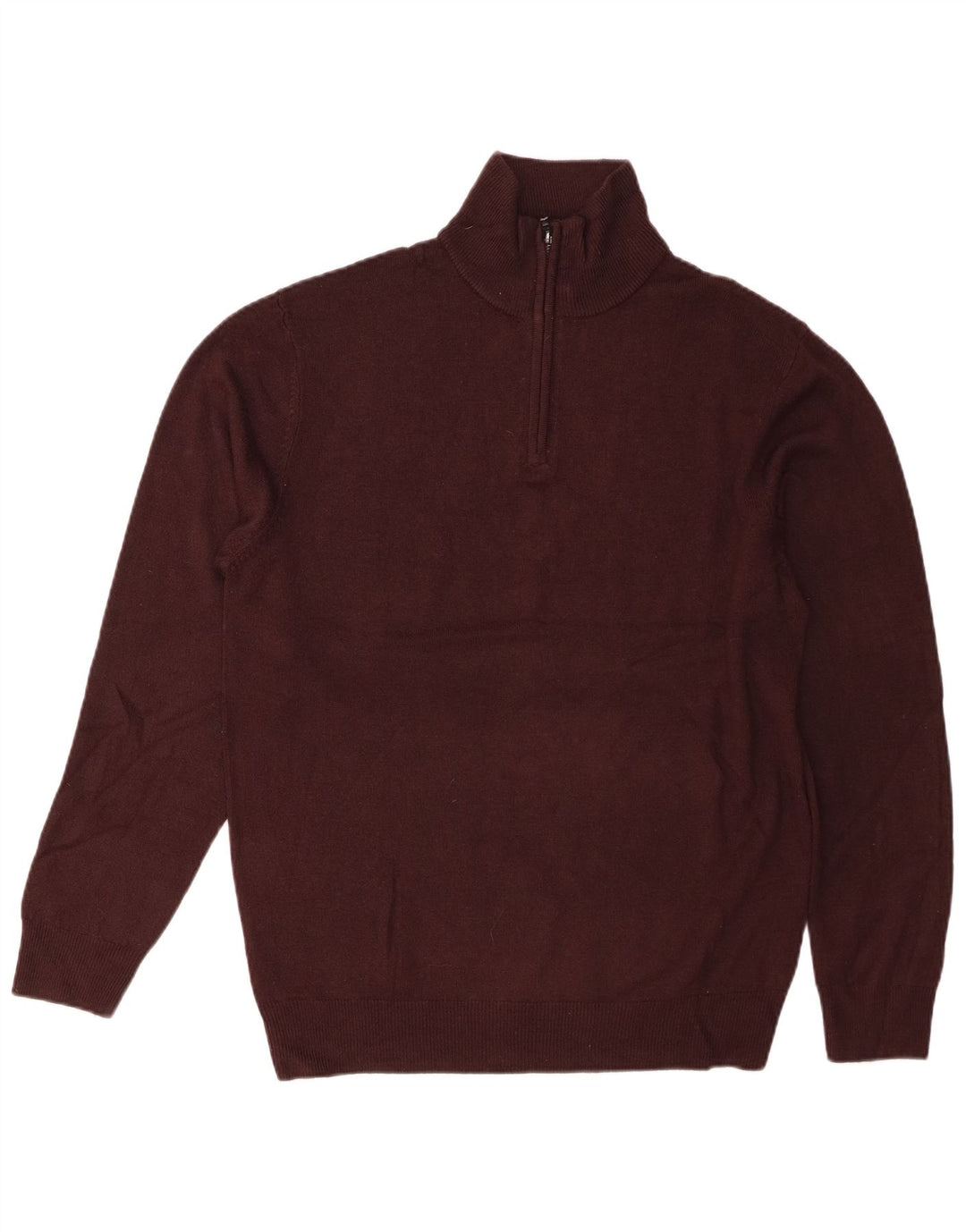 French Connection Herre Zip Neck Jumper Sweater XL Brun Akryl