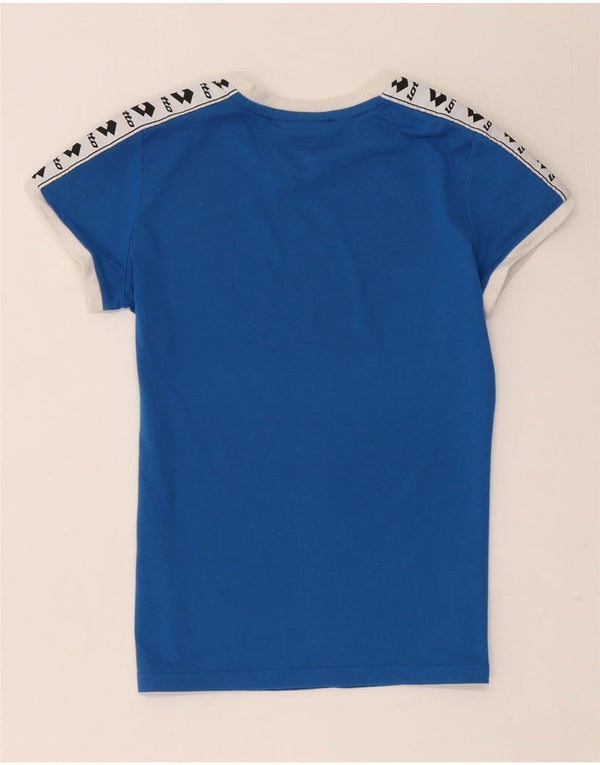 Lotto Womens Life's Grafisk T-Shirt Top UK 10 Small Blue Colourblock