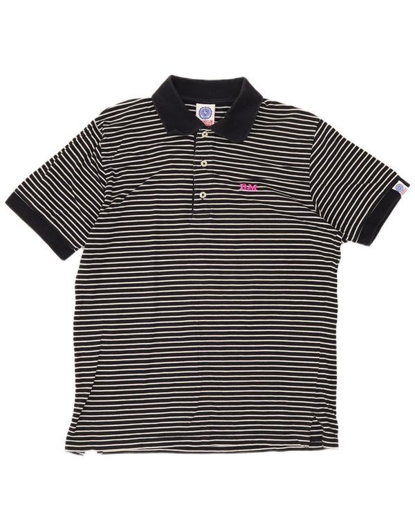 Franklin & Marshall herre poloshirt Medium marineblå stribet