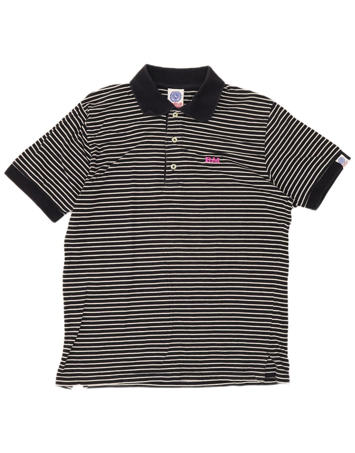Franklin & Marshall herre poloshirt Medium marineblå stribet