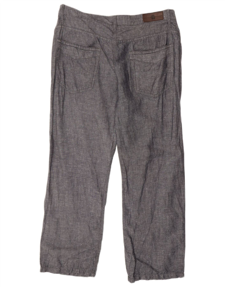 Marks & Spencer Herre Blue Harbor Straight Casual Bukser W36 L29 Grå