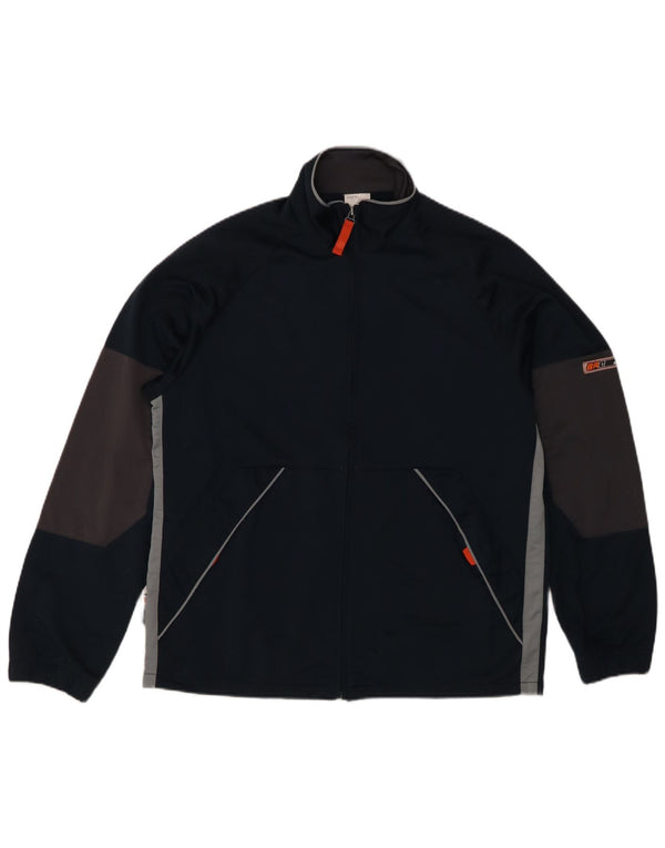 Brugi Træningsdragt til mænd Topjakke Medium Marineblå Colourblock Polyester