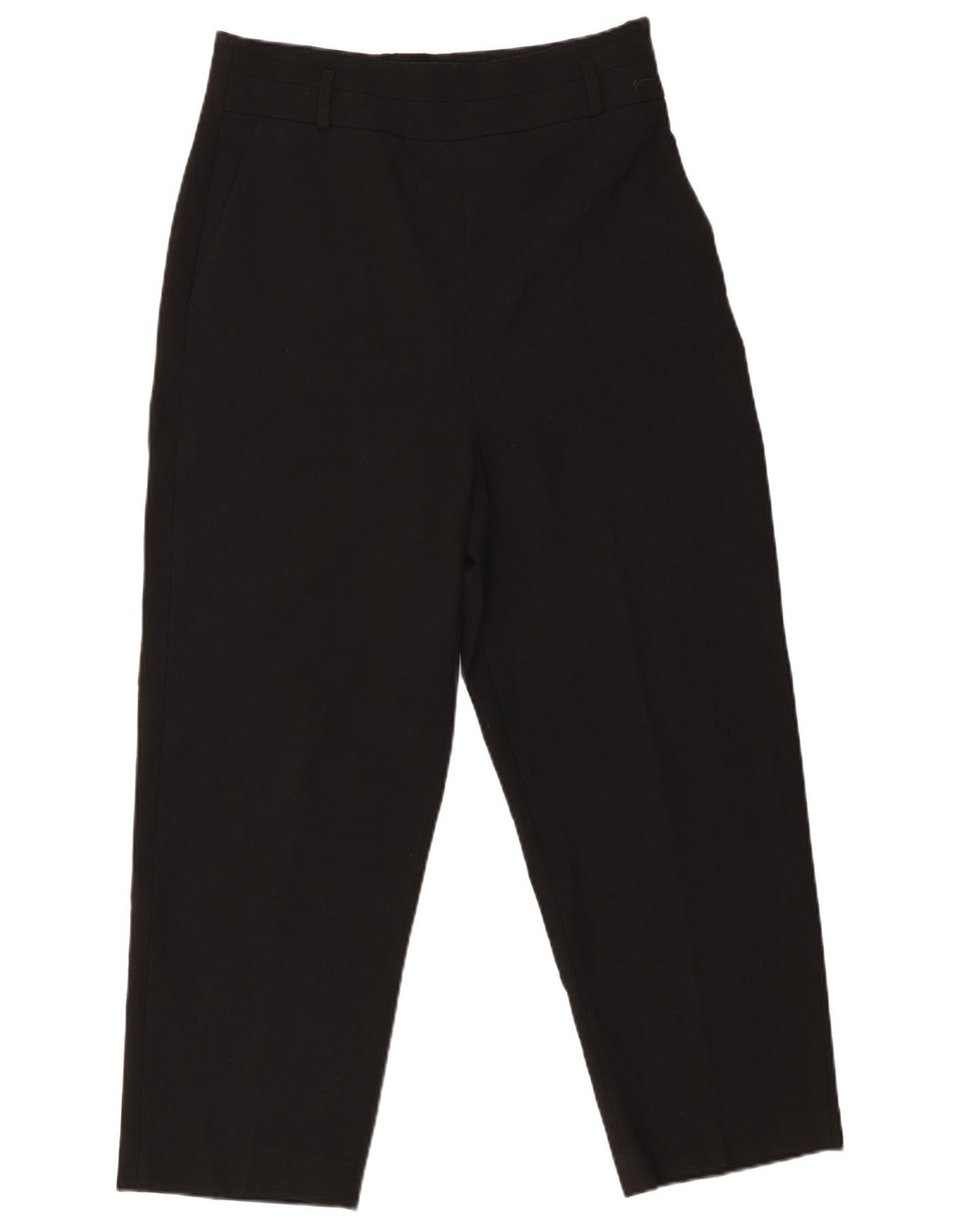 Zara koniske chinosbukser til kvinder store W30 L26 sort polyester