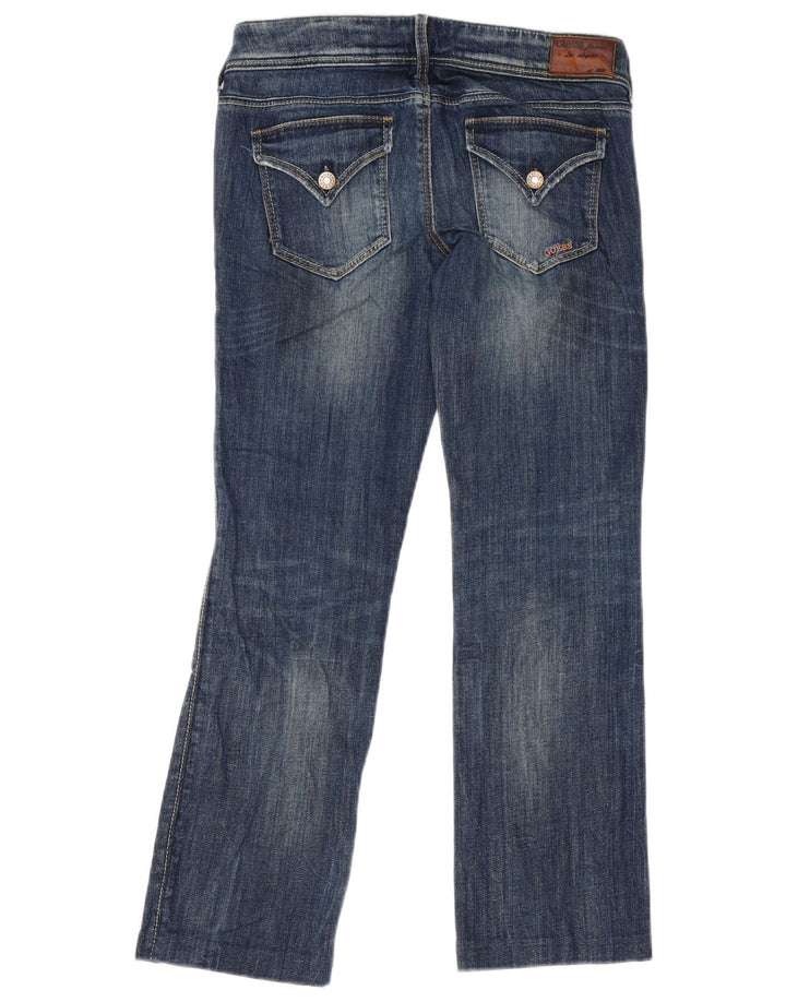 Guess almindelige lige jeans til kvinder W28 L27 marineblå bomuld