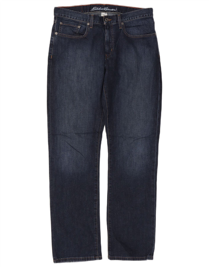 Eddie Bauer Straight Jeans til mænd W34 L32 blå bomuld