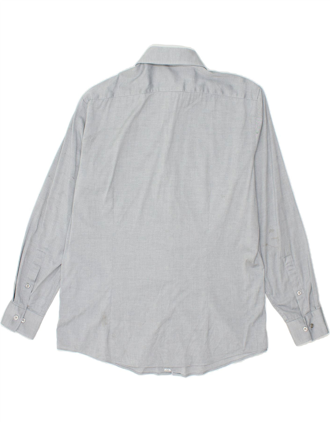 DKNY Mens Slim Fit Shirt Size 16 1/2 Large Grey Cotton Vintage Dkny and Second-Hand Dkny from Messina Hembry 