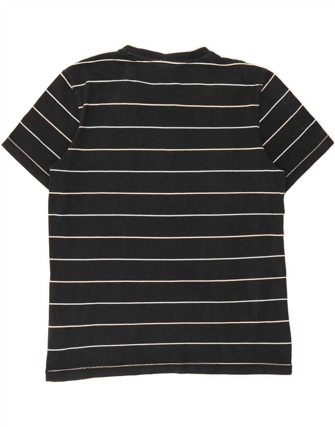 PUMA Mens T-Shirt Top Medium Black Striped Cotton Vintage Puma and Second-Hand Puma from Messina Hembry 