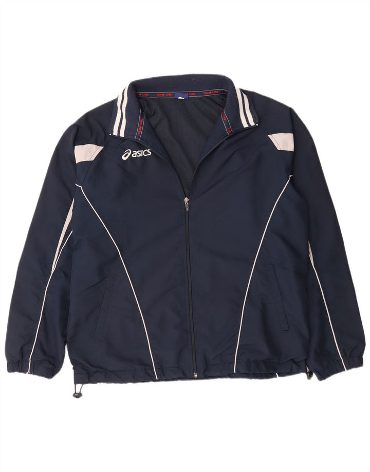 Asics Træningsdragt til mænd, topjakke, stor marineblå polyester
