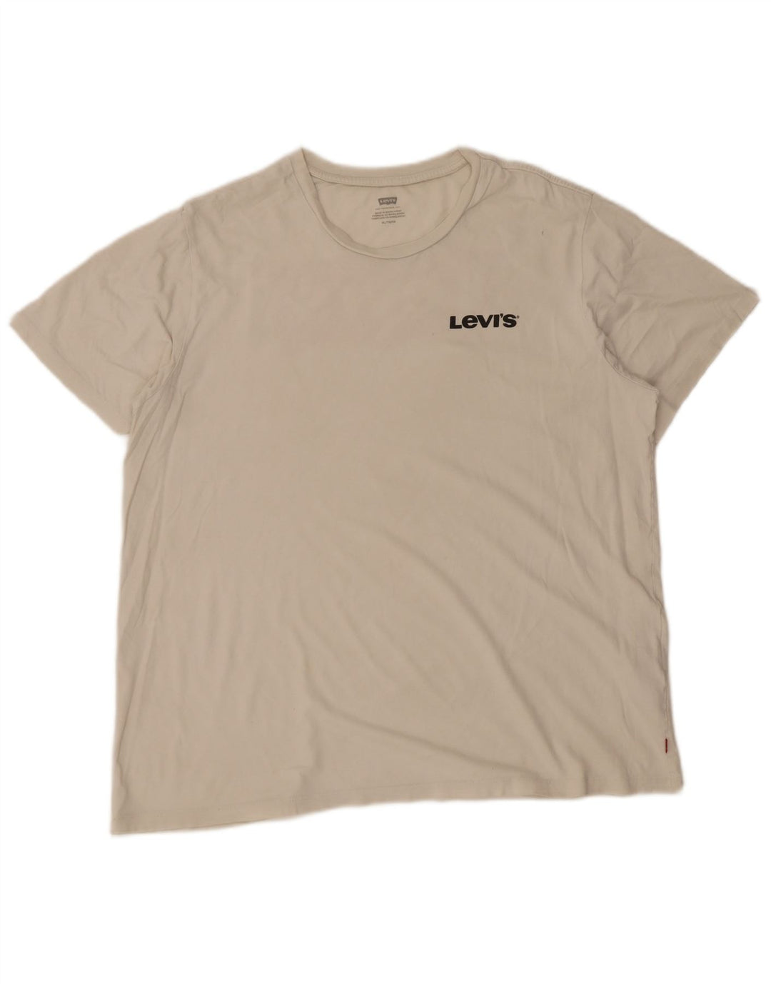 Levi's Herre grafisk T-shirt Top XL Hvid Bomuld