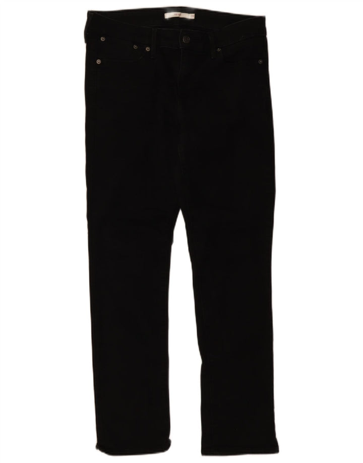 Levi's Dame 712 Slim Jeans W28 L28 Sort Bomuld