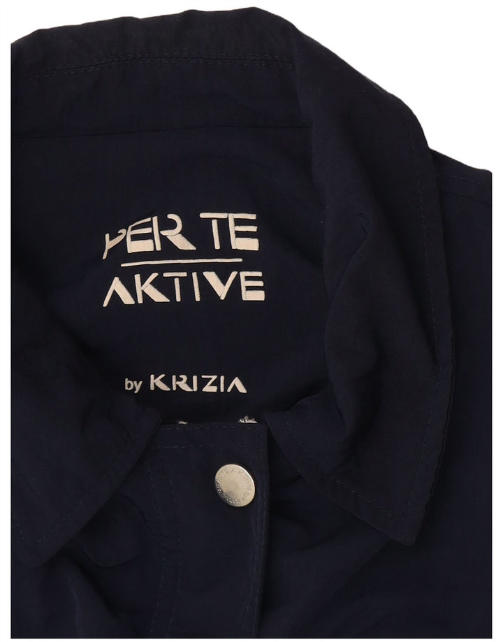 Perte by Krizia Womens Perte Aktive Utility Jacket UK 18 XL Navy Blue