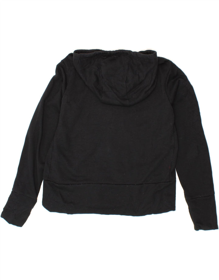 NIKE Mens Dri Fit Zip Hoodie Sweater Small Black Cotton Vintage Nike and Second-Hand Nike from Messina Hembry 