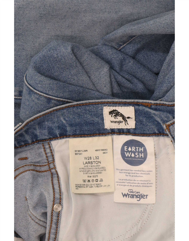 Wrangler Herre Larston Slim Jeans W28 L32 Blå Bomuld