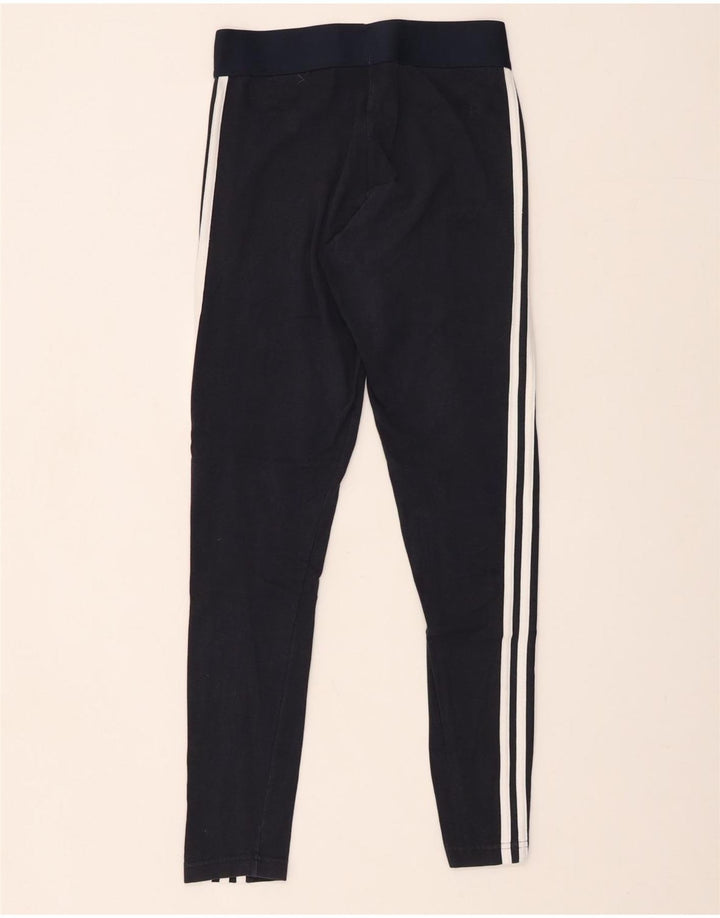 ADIDAS Dame Leggings UK 8/10 Small Navy Blue